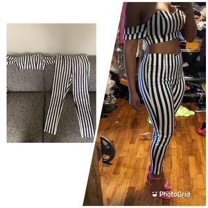 Two piece stripe set